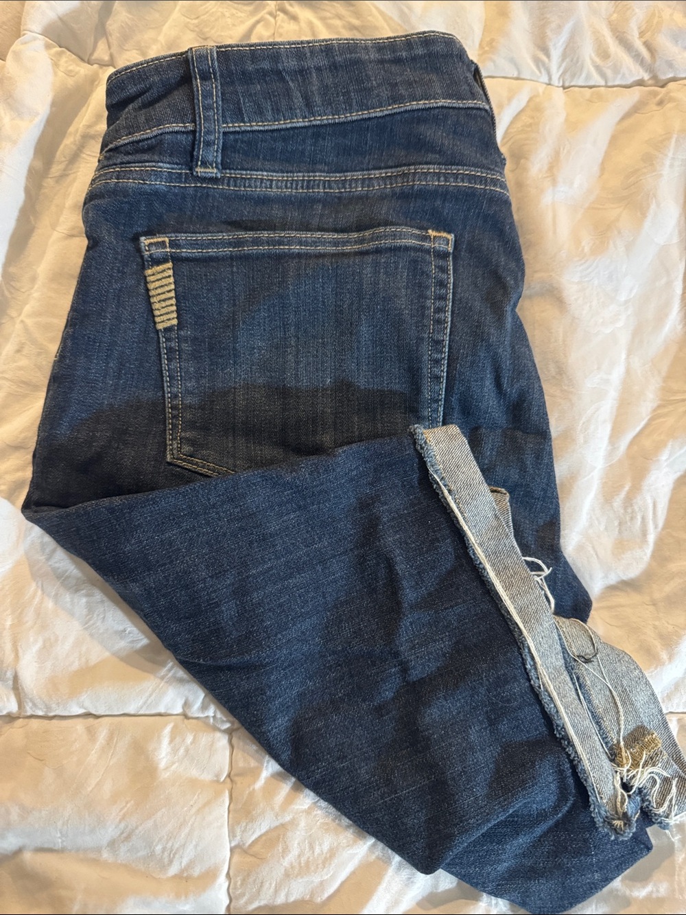 PAIGE Women's Straight Leg Dark Indigo Shorts 30